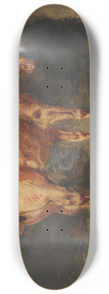 Eugne Delacroix - Study of aHorse 8.25 inch art skate deck