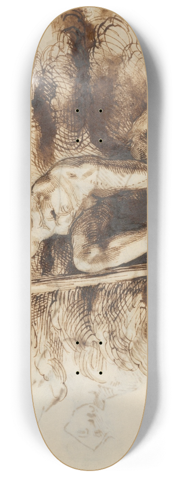 Eugne Delacroix - The Figure of Religion 8.25 inch art skate deck