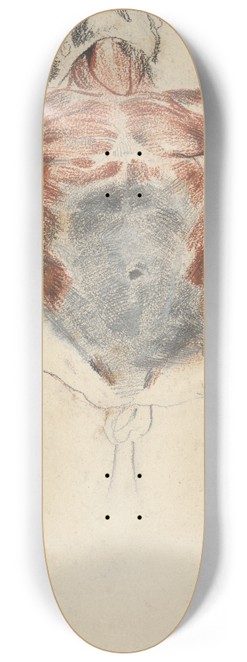 Eugne Delacroix - Torso of a Male Cadaver 8.25 inch art skate deck