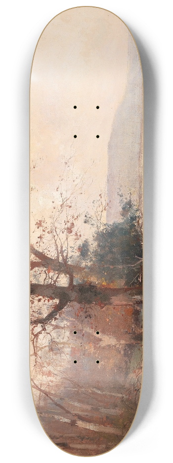 Eugne Galien-Laloue - River Landscape 8.25 inch art skate deck