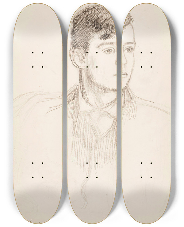 Triptych art skateboard deck of Eero Jrnefelt Heikki Jrnefelt Taiteilijan Poika by Eero Jarnefelt (1863-1937)