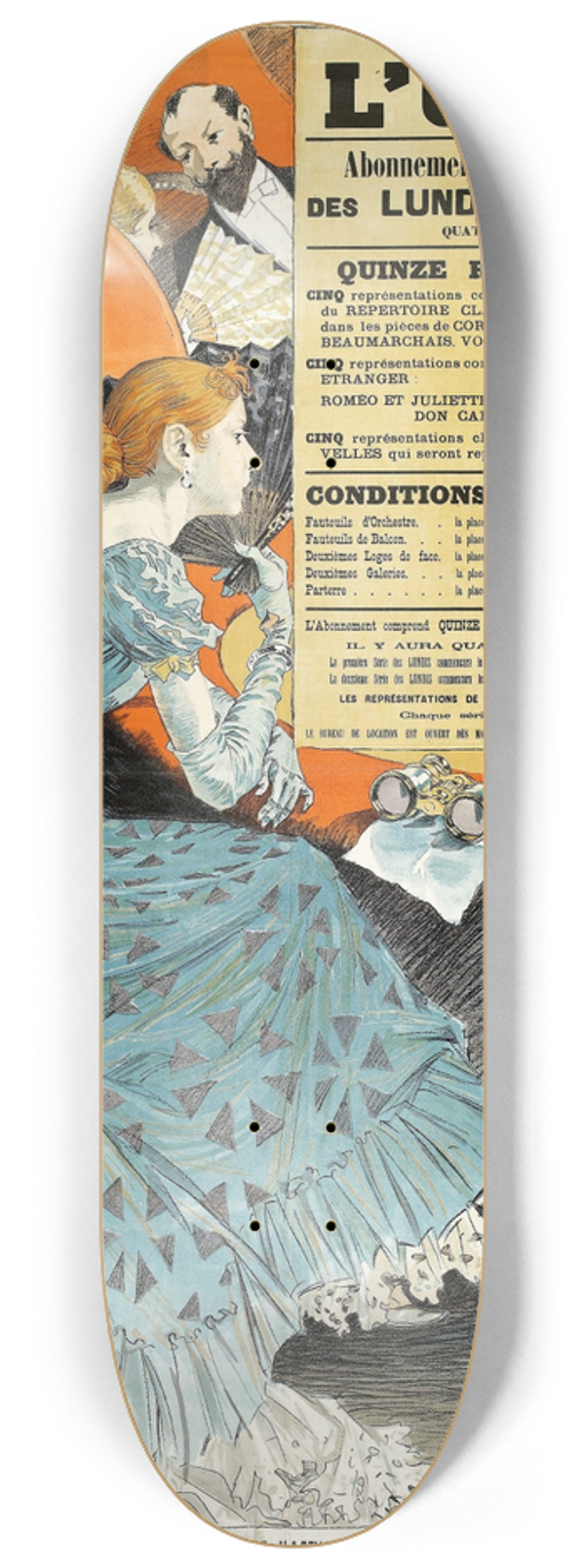 Eugne Grasset - Thtre National De  Lodeon 8.25 inch art skate deck