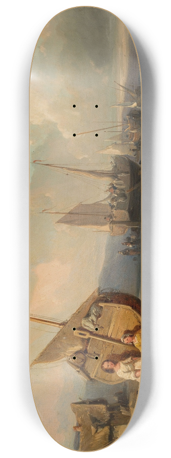 Eugne Isabey - Seaside 8.25 inch art skate deck