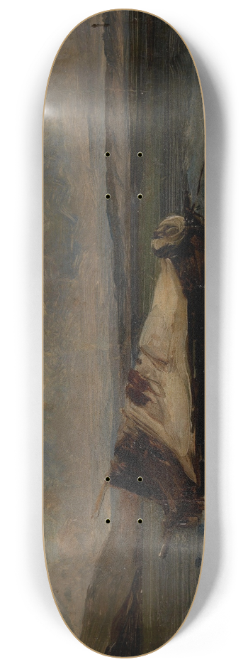 Eugne Isabey - Small Boat 8.25 inch art skate deck