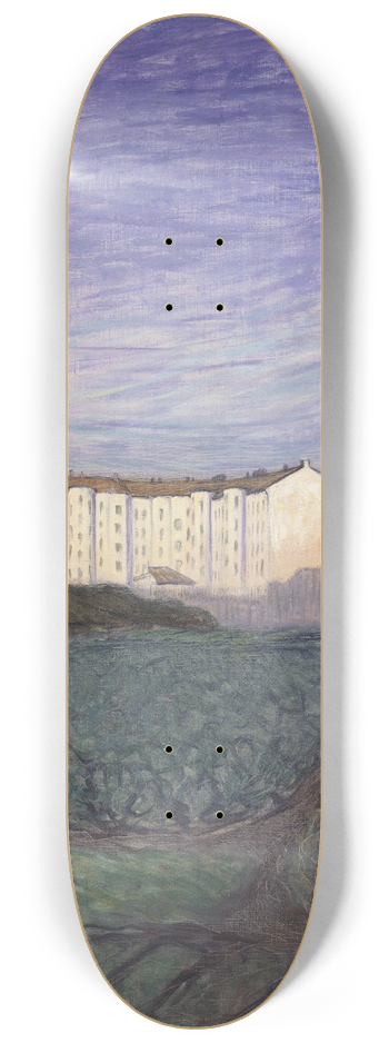 Eugne Jansson - The Outskirts of the Town 8.25 inch art skate deck