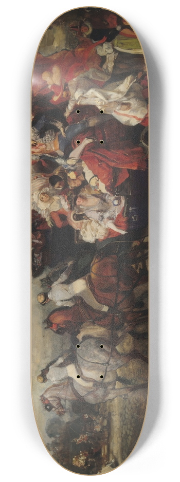 Eugne Lami - Scne de carnaval, place de la Concorde 8.25 inch art skate deck