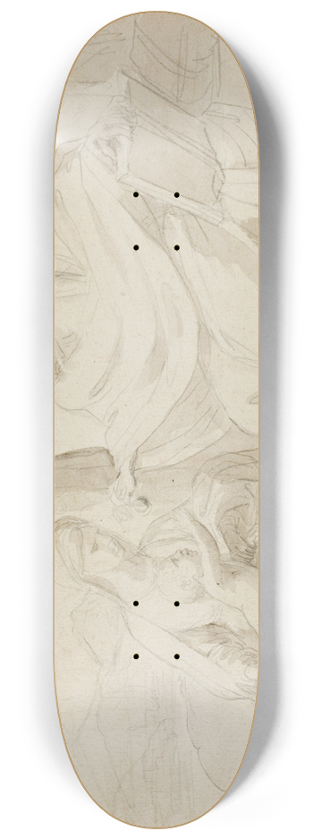 Eustache Le Sueur - Holy Family 8.25 inch art skate deck