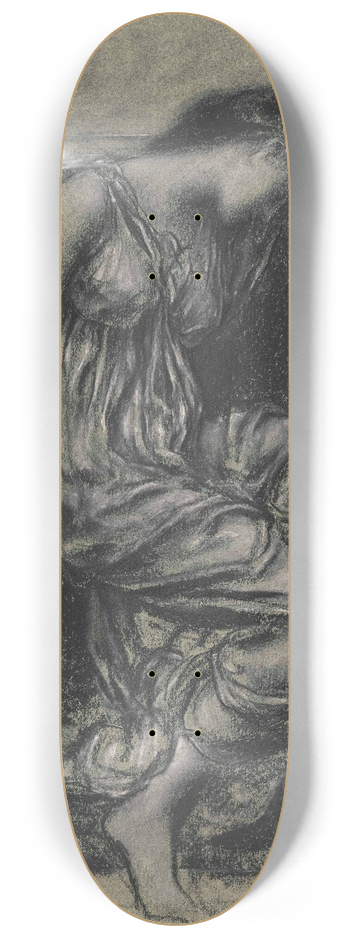 Evelyn De Morgan - Study for In Memoriam 8.25 inch art skate deck