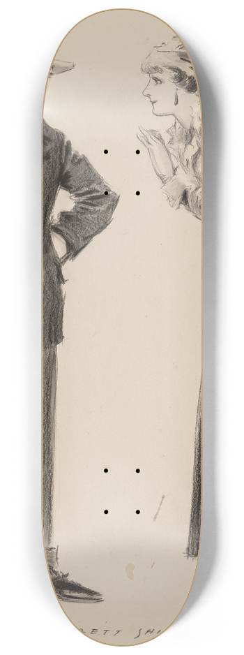 Everett Shinn - The Measure of a Man 8.25 inch art skate deck