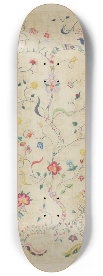 Fanchon Larzelere - Crewel Embroidery 8.25 inch art skate deck
