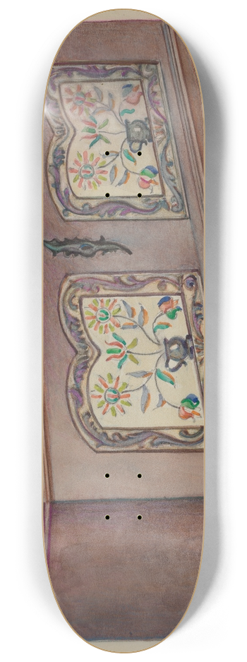 Fanchon Larzelere - Pa. German Dower Chest 8.25 inch art skate deck