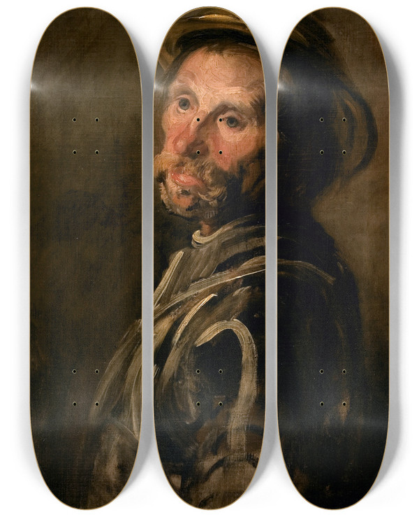 Triptych art skateboard deck of Piotr Michaowski Seko by Piotr Michalowski (1800-1855)