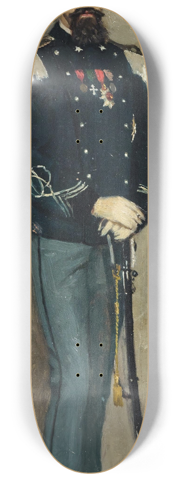 Federico Zandomeneghi - Portrait of an Infantry Captain 8.25 inch art skate deck