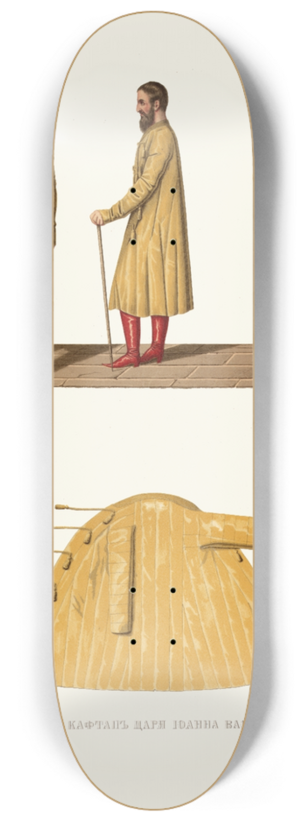 Fedor Grigoryevich Solntsev - Shelkovyi kaftan tsaria Ioanna Vasilevicha IV 8.25 inch art skate deck