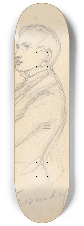 Felix Octavius Carr Darley - John Pendleton Kennedy 8.25 inch art skate deck