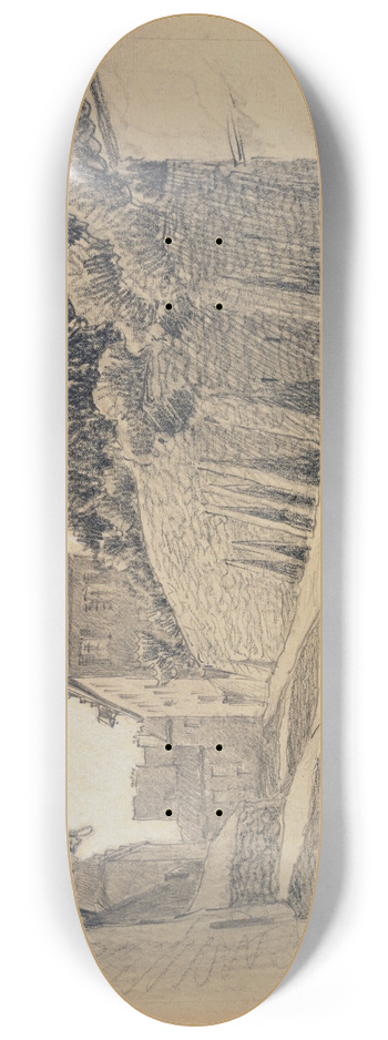 Ferdinand Boberg - La rue des Saules 8.25 inch art skate deck