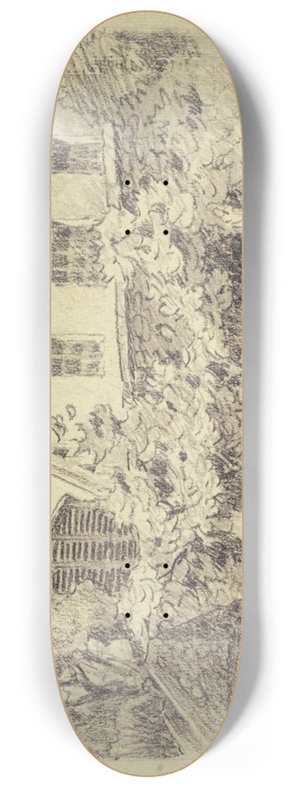 Ferdinand Boberg - Logement dartiste aux Gobelins 8.25 inch art skate deck