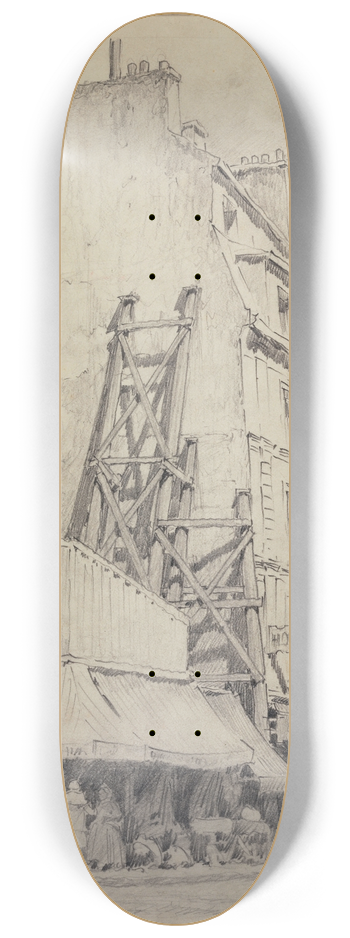 Ferdinand Boberg - Rue Galande, rue Saint-Jacques 8.25 inch art skate deck