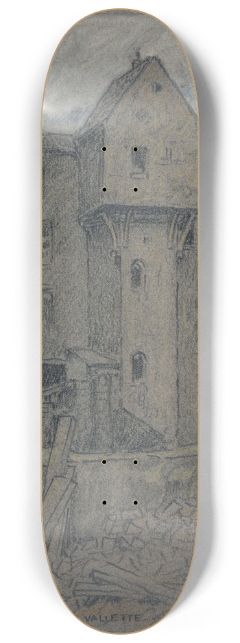 Ferdinand Boberg - Tour dite de Calvin, 21 rue Valette 8.25 inch art skate deck