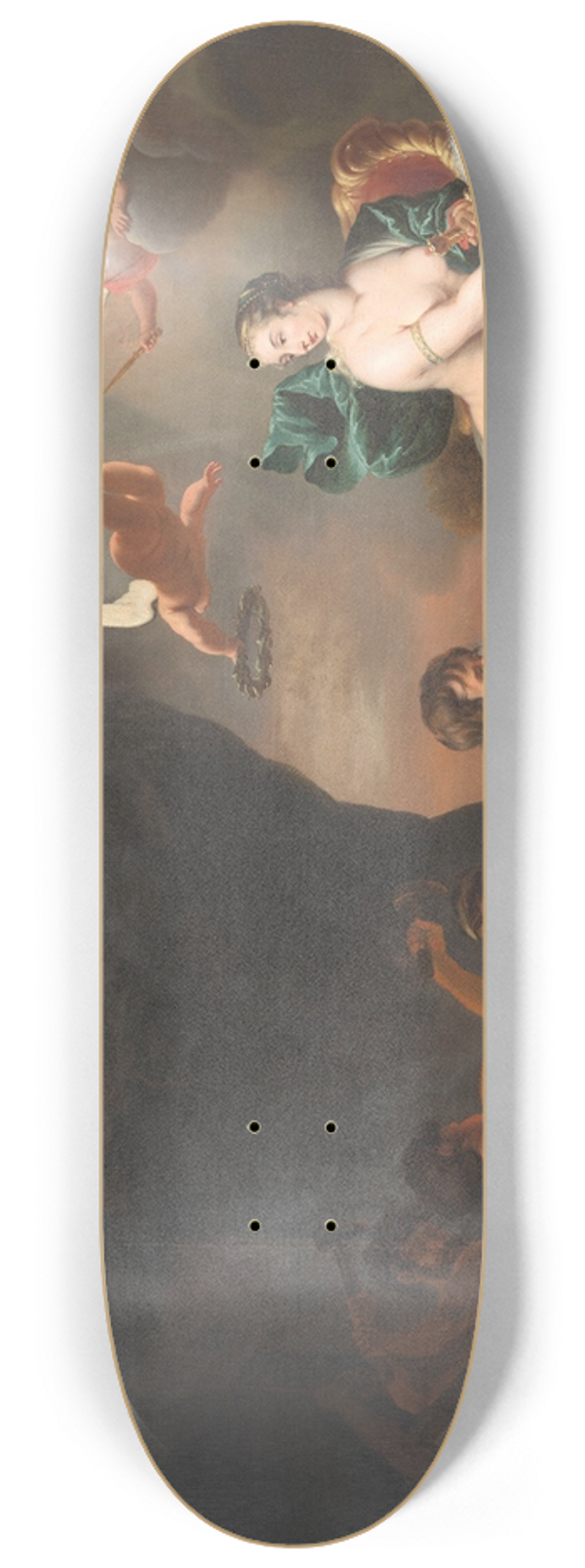 Ferdinand Bol - Aeneas Receiving a New Set of Armour from Venus 8.25 inch art skate deck