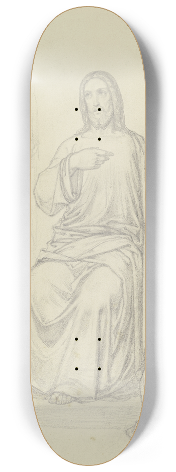 Ferdinand Fellner - Christus bei Maria und Martha 8.25 inch art skate deck