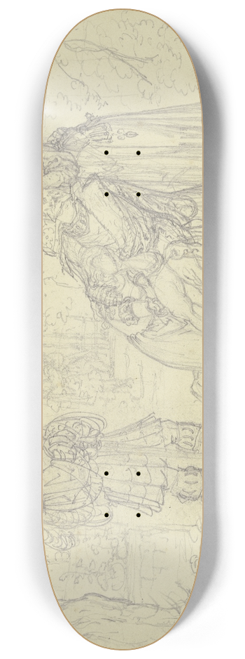 Ferdinand Fellner - Der Tod des Gtz von Berlichingen 8.25 inch art skate deck