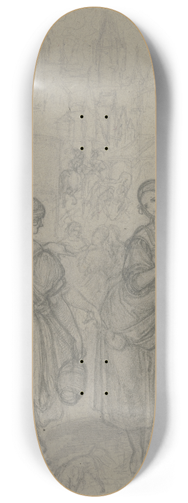 Ferdinand Fellner - Gretchen und die Nachbarin am Brunnen 8.25 inch art skate deck