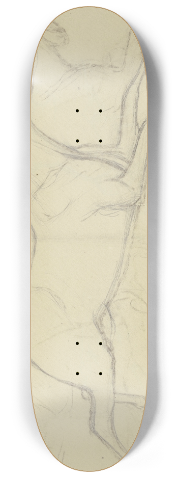 Ferdinand Fellner - Herde durchgegangener Pferde 8.25 inch art skate deck