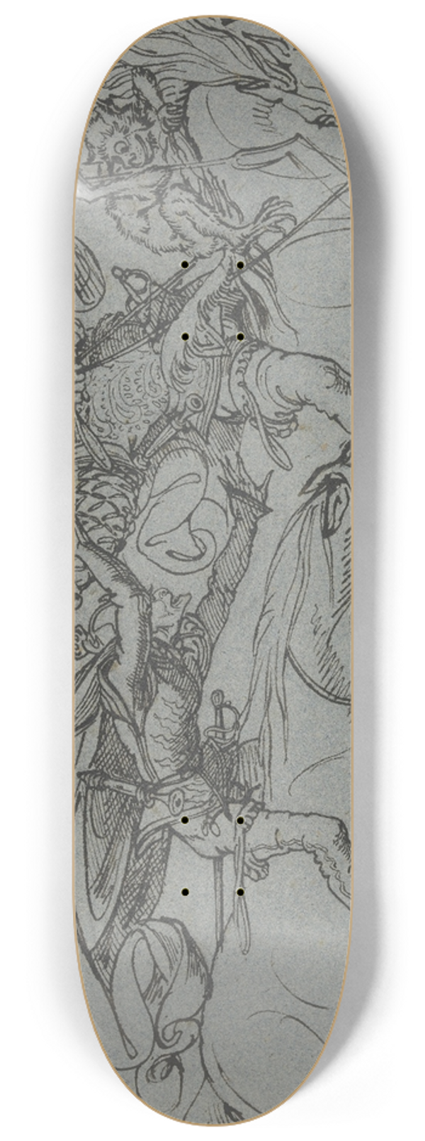Ferdinand Fellner - Night, open field 8.25 inch art skate deck