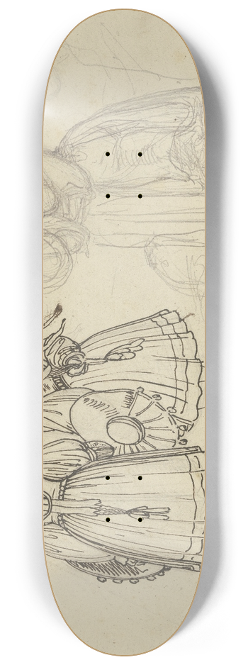 Ferdinand Fellner - Three Black Forest girls 8.25 inch art skate deck