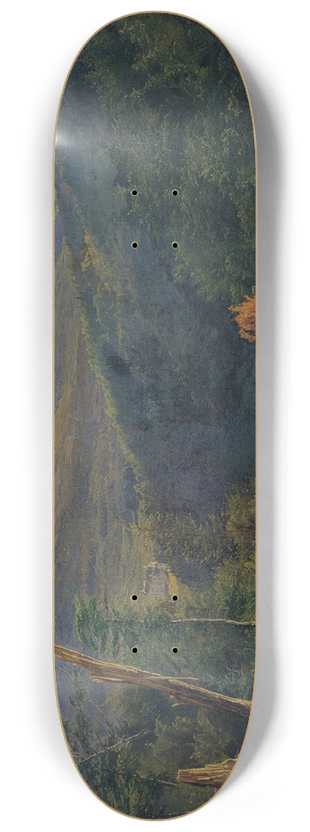 Ferdinand Georg Waldmller - Wienerwaldlandschaft mit Schloss Wildegg 8.25 inch art skate deck