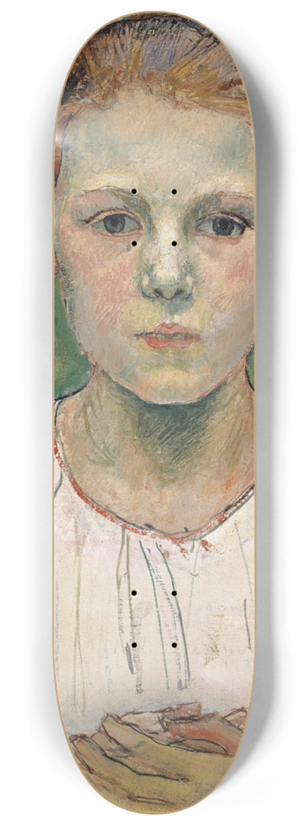 Ferdinand Hodler - Portrait Of Kthe Von Bach (In The Garden) 8.25 inch art skate deck