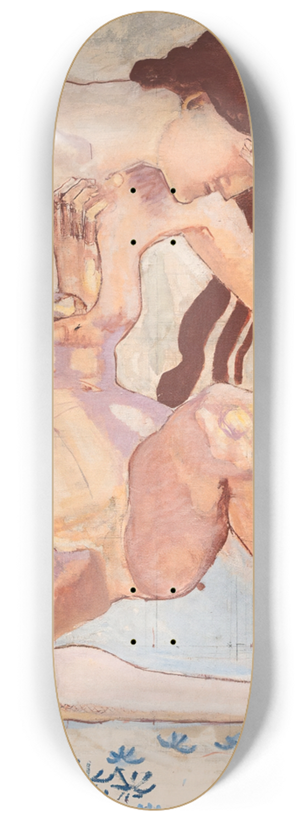 Ferdinand Hodler - Study for Day 8.25 inch art skate deck