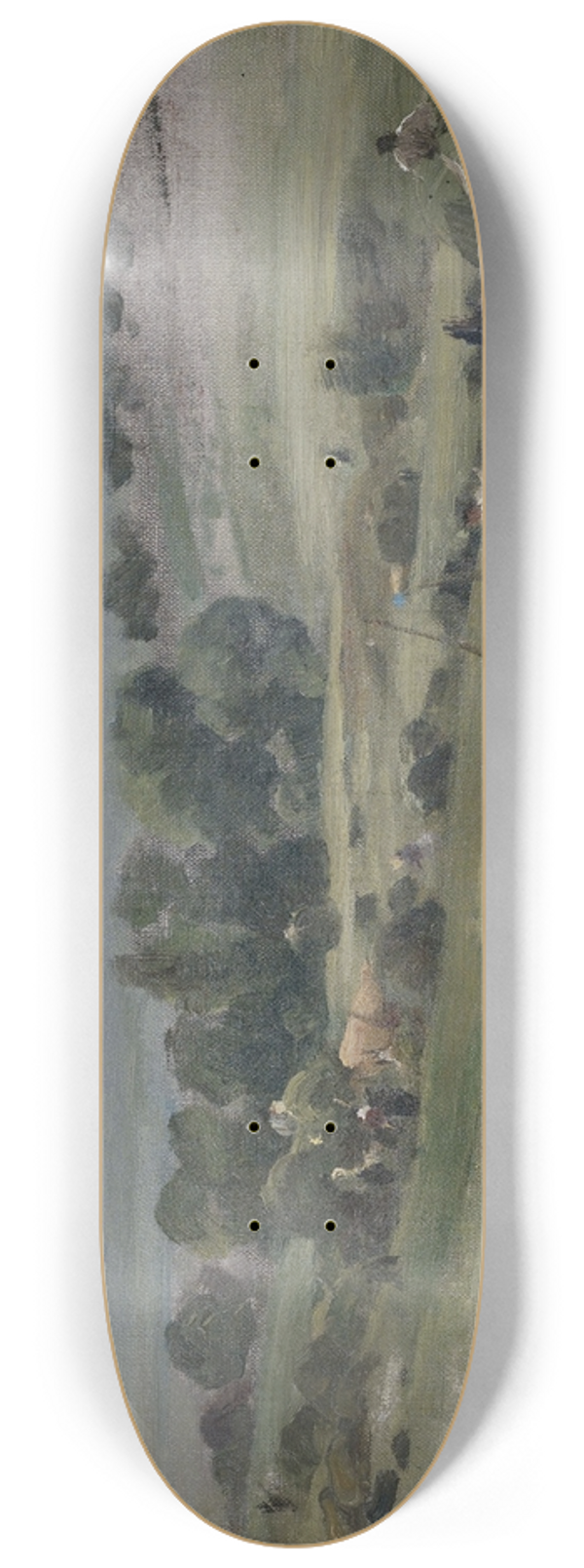 Albert Kappis - Heuernte in weiter Landschaft 8.25 inch art skate deck