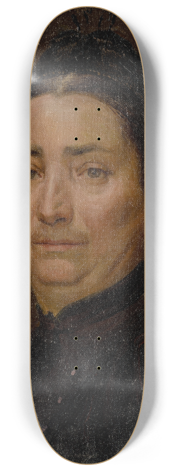 Ferdinand Katona - Portrait of an Old Woman 8.25 inch art skate deck