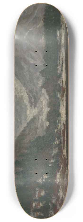 Ferdinand Katona - View of the High Tatras 8.25 inch art skate deck