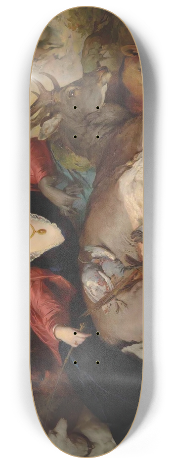 Ferdinand Keller - Diana amongst the spoils of the hunt 8.25 inch art skate deck