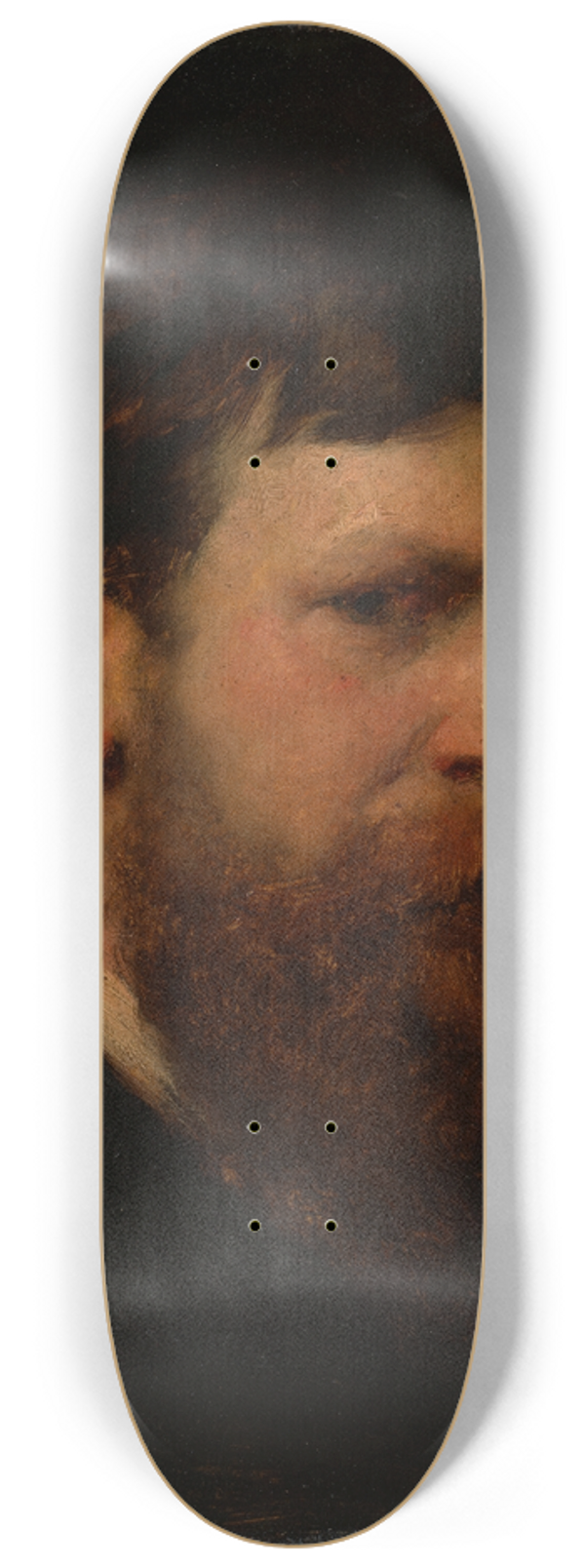 Ferdinand Keller - Self-portrait 8.25 inch art skate deck