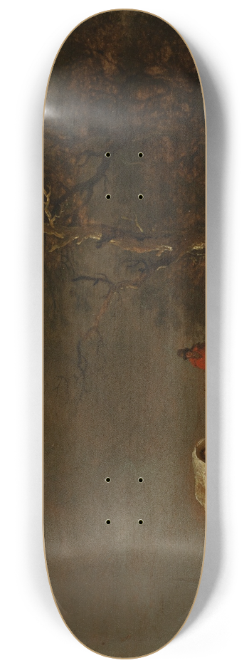 Ferdinand Kobell - Gewitterlandschaft mit Bauernwagen 8.25 inch art skate deck