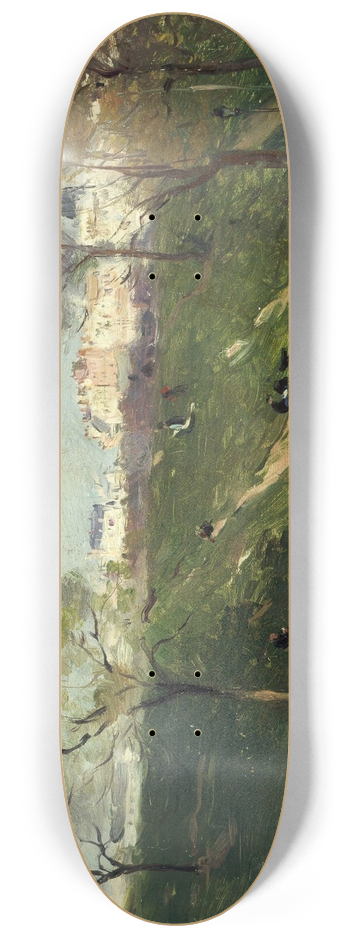 Ferdinand Marks - Les Fortifications, boulevard Gouvion-Saint-Cyr 8.25 inch art skate deck