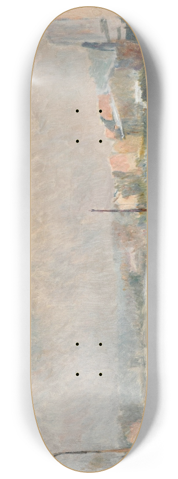 Albert Lebourg - La Seine au Bas-Meudon en hiver; effet de neige et de gele 8.25 inch art skate deck