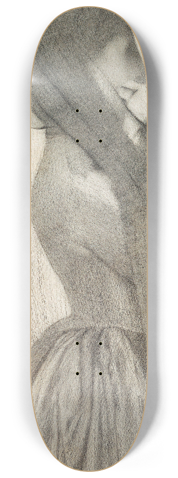 Fernand Khnopff - The Veil 8.25 inch art skate deck