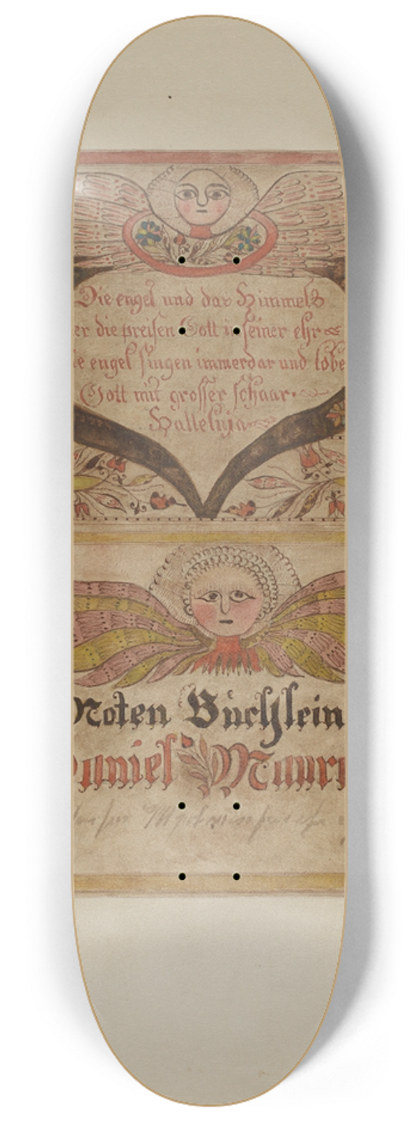 Albert Levone - Manuscript and Miniature 8.25 inch art skate deck