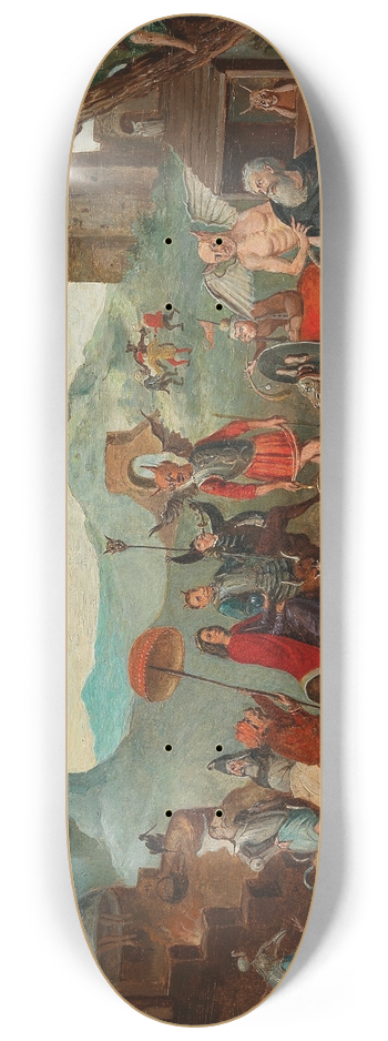 Flemish School - The Temptation of Saint Anthony 8.25 inch art skate deck