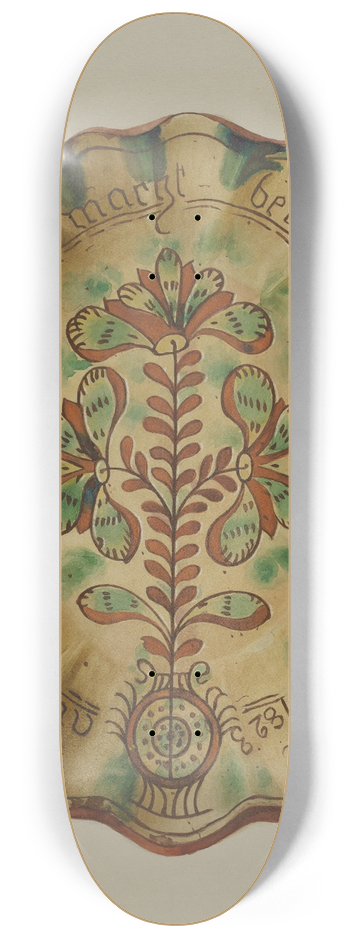 Albert Levone - Pennsylvania German Dish 8.25 inch art skate deck