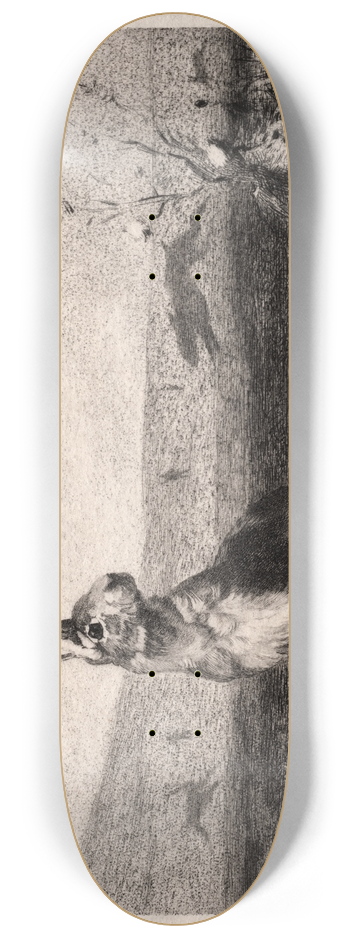 Flix Bracquemond - The Hare (after A. de Balleroy) 8.25 inch art skate deck