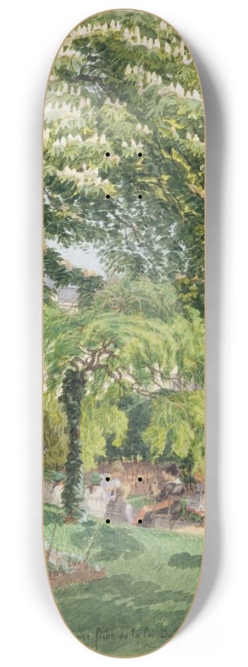 Flix Brard - Square de la Mairie du XIVme arrondissement 8.25 inch art skate deck