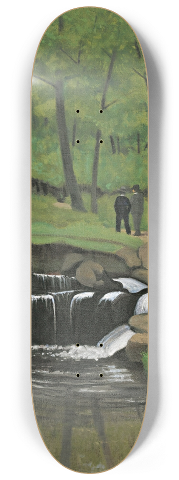 Flix Vallotton - The Woods Of Boulogne 8.25 inch art skate deck