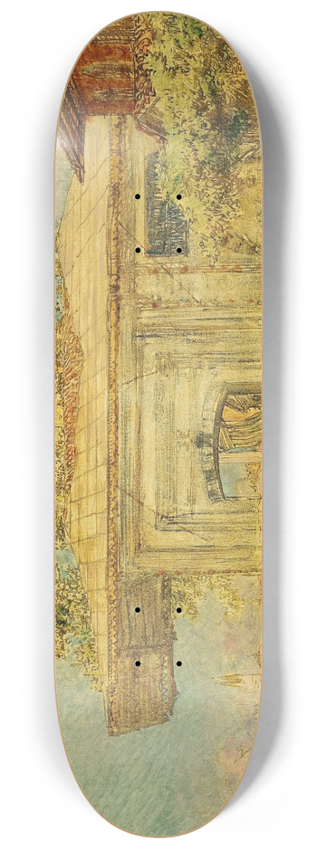 Flix Ziem - Constantinople, Le Kiosque Des Janissaires 8.25 inch art skate deck