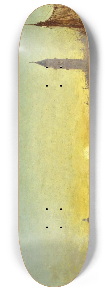 Flix Ziem - Coucher De Soleil  Venise 8.25 inch art skate deck